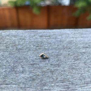 ✨Rare - Buddha Jewelry Moss Agate Asymmetrical Stud